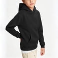 thumbnail image 5 of GigrtiJin Long Sleeve Hoodie Sweatshirts for Boys Basic Crop Sweatshirts Kids Pullover Outdoor Sweatshirts with Pocket, 5 of 6