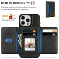 thumbnail image 3 of Case for iPhone 15 Pro Wallet Case with Detachable Folio Card Holder [RFID Blocking], Kickstand, Magnetic Back Case Compatible with Mag-Safe, Protective Cover for iPhone 15 Pro, Black, 3 of 9