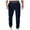 Navy, variant on WRKEKC Cargo Sweatpants for Men Leisure Solid Color Pocket Elastic Waist Drawstring Workwear Athletic Sweatpants for Men Active Wear Outfits