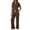 Coffee, variant on 2 Piece Ribbed Knit Set Womens Short Sleeve Tops Drawstring Wide Leg Pants Loungewear Daily Causal Airport Travel Outfit Khaki S