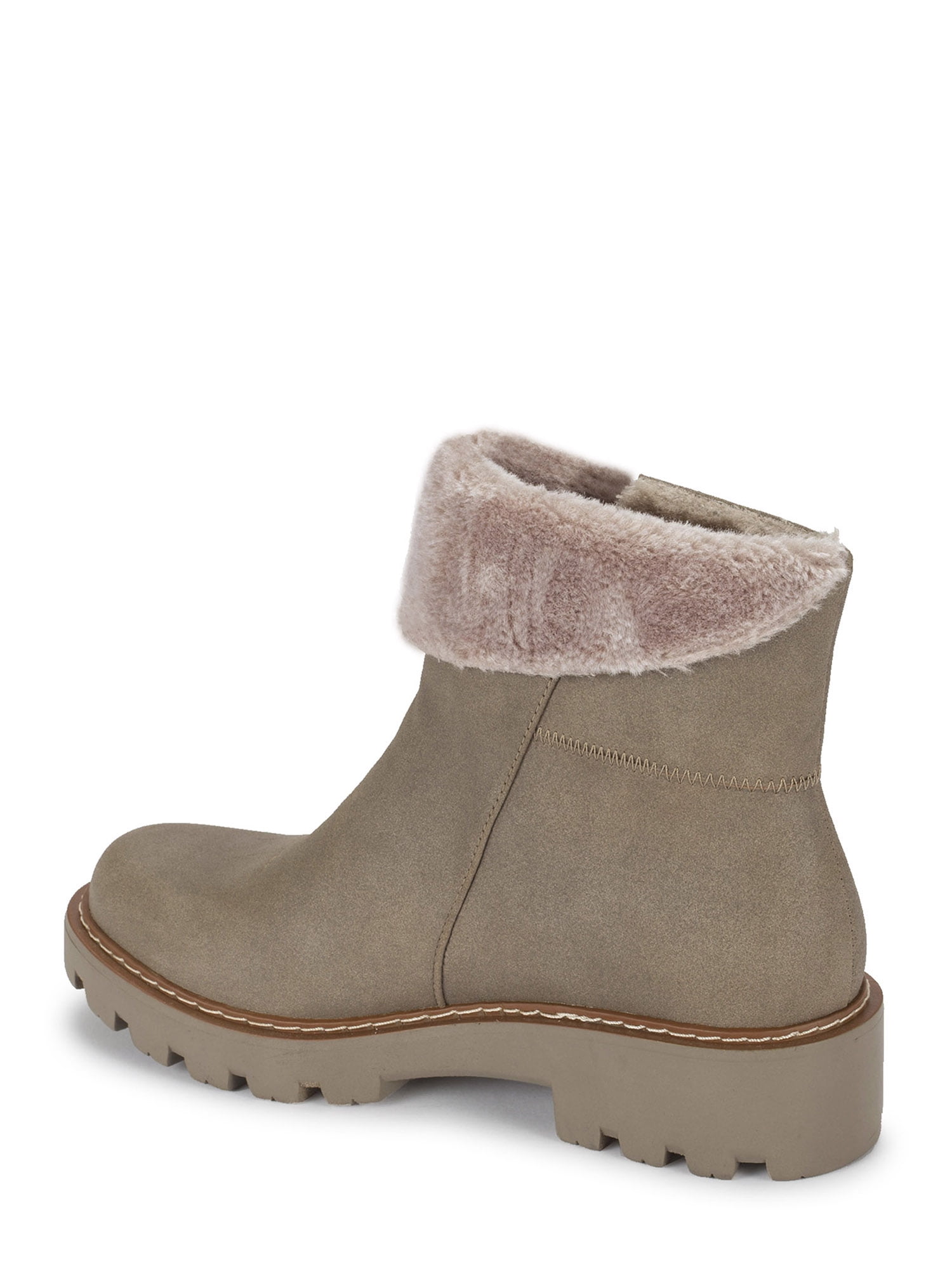 Baretraps Women's Westry Faux Fur Lug Boots with Side Zip