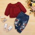 Infant Baby Girl Clothes Baby Girl 2PCS Outfits Long Sleeve Ruffle