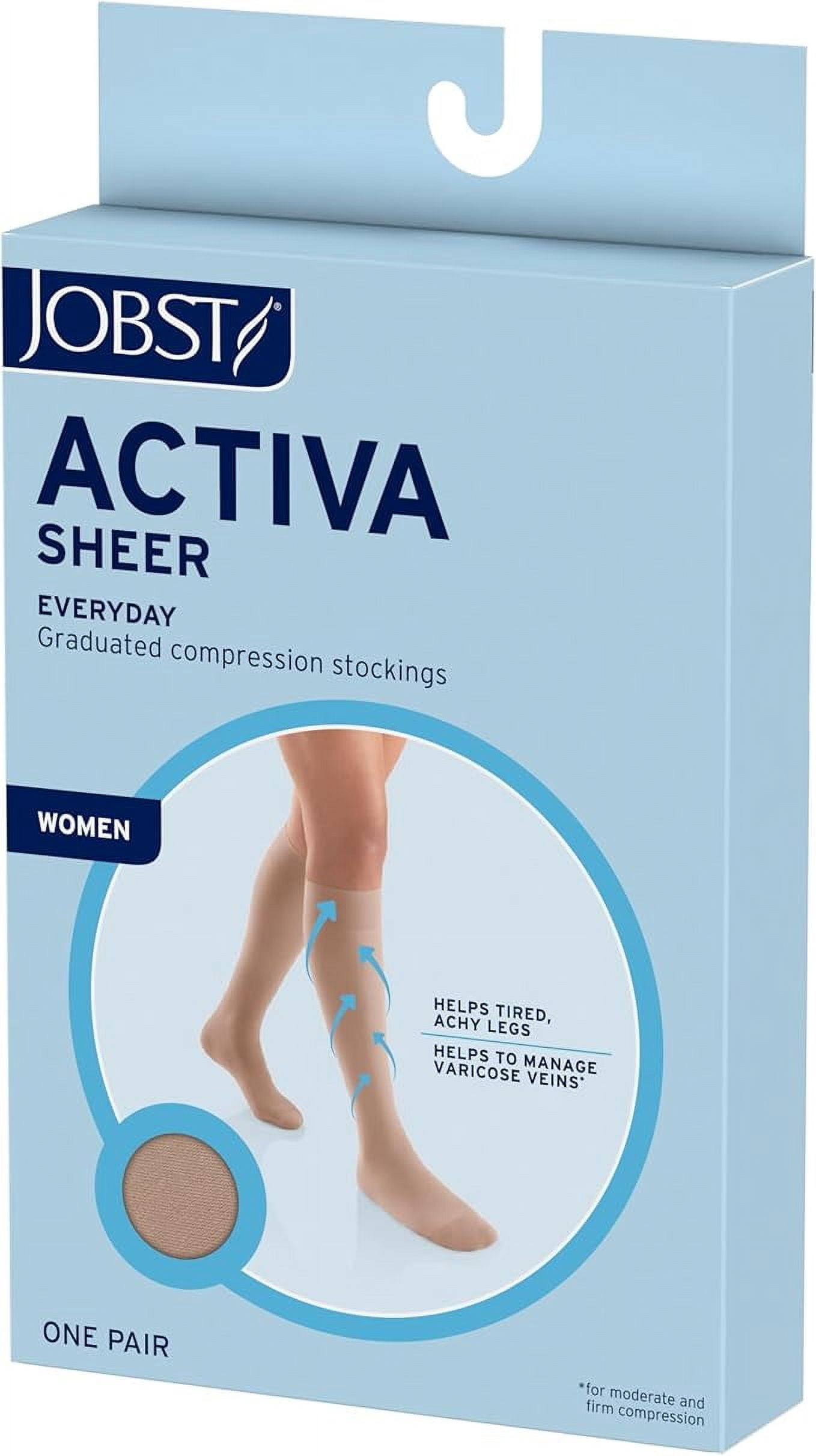 JOBST® ACTIVA Sheer Knee High 8-15 mmHg