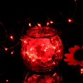 thumbnail image 4 of Guirnalda de luces a pilas oso de fresa paquete de 4 mini 3 pilas AAA cable de cobre luces LED m rojo, 4 of 5
