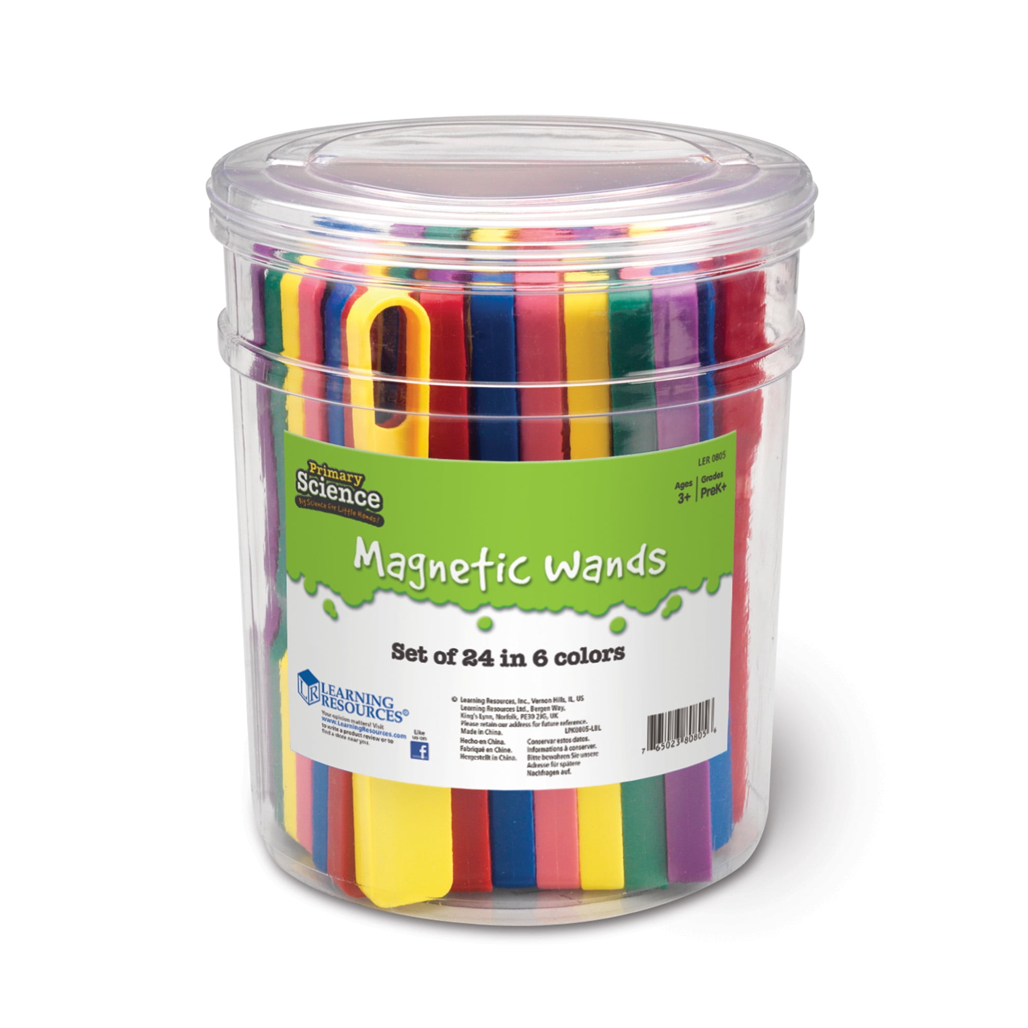 Learning Resources Magnetic Wands, Classroom Supplies, Observation Skills, Set of 24, Ages 3+