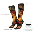 thumbnail image 4 of Yiaed Sunflower Floral Butterfly Print Great elasticity Adult Stockings Sports socks for Men and Women, 4 of 6
