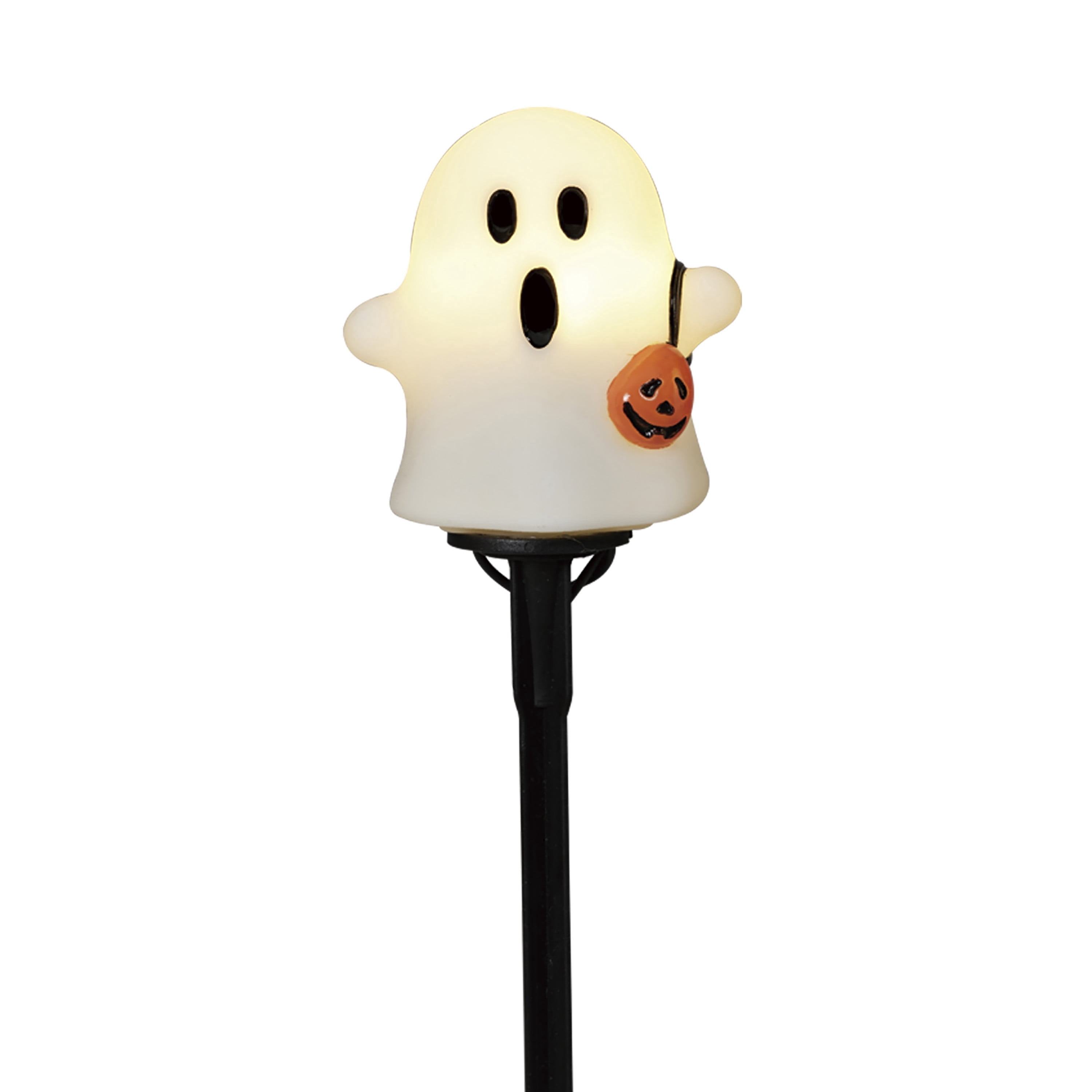 Outdoor LED Ghost Pathmarkers, White, 3', 3 Count, Halloween by Way To Celebrate
