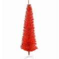 thumbnail image 2 of Christmas Tree Red Pencil Christmas Tree ,with 499 Realistic Branch Tips and Plastic Stand,Flocked Christmas Tree, 2 of 9