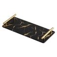 thumbnail image 1 of Bandeja de servir Sunnimix de cerámica rectangular negra, 1 of 8