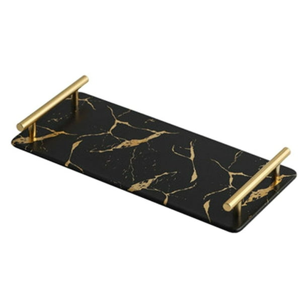 Bandeja de servir Sunnimix de cerámica rectangular negra