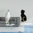 thumbnail image 2 of Escultura de pingüino,Escultura de pingüino para decoración nórdica del hogar,Figura de escritorio,Estatua de gato,linda estantería,escritorio,decoración del hogar,Figura decorativa, 2 of 8
