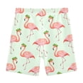 thumbnail image 4 of joogoo Flamingo with Clover Girls Lined Shorts Bike Dance Bottoms 10Y, 4 of 7