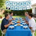 thumbnail image 3 of 146PCS Happy Father's Day Party Supplies Fathers Day Tableware Set Best Dad Paper Plates Napkins Forks Knives Tablecloth Banner Fathers Day Party Decorations Disposable Dinnerware for 24 Guests, 3 of 14