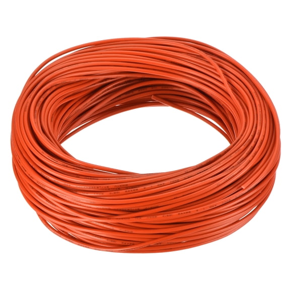 22AWG Wire 22 Gauge Stranded Wire Hookup Wire, UL1015 Tinned Copper Wire 50m/164ft Orange