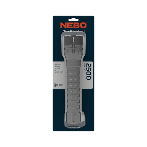 NEBO Newton 2500 Lumen LED Gray Handheld Flashlight AA Battery