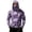 Purple, variant on Men's Casual Camouflage Print Hooded Long Sleeve Sun Protection Jacket Lightweight Pullover Outdoor Top with Zipper Pocket