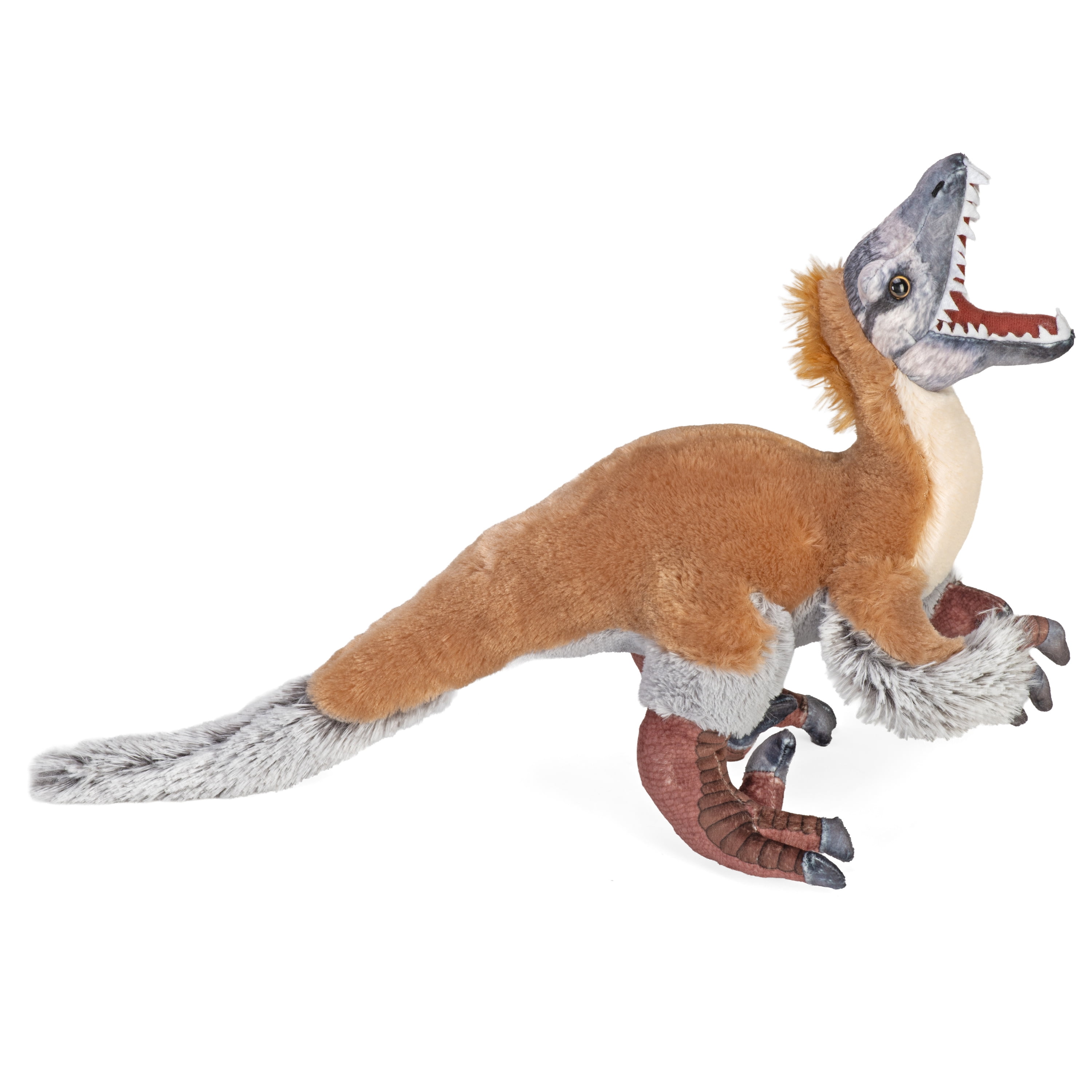Wild Republic Artist Collection, Dinosaur Velociraptor, Gift for Kids, 15 inches, Plush Toy, Fill is Spun Recycled Water Bottles