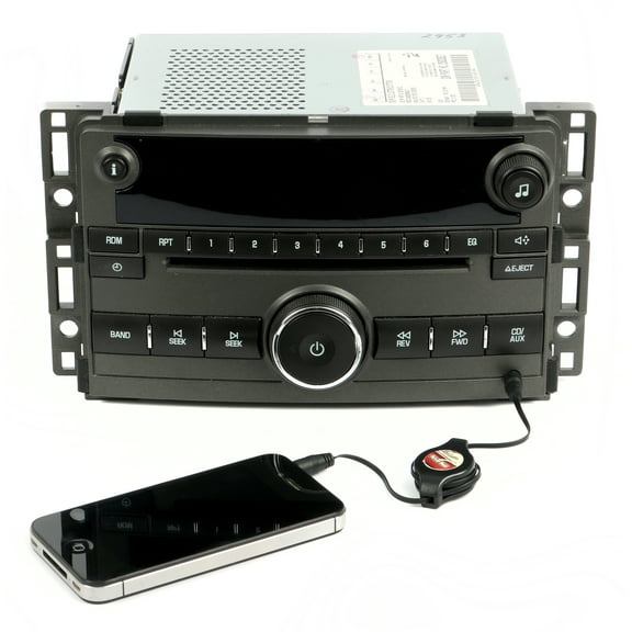 Restored 2009-11 Chevy HHR Single OEM Original AM FM CD Player Auxiliary Input 25833527 (Refurbished)