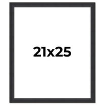 21x25 Frame Black Real Wood Picture Frame Width 1.25 Inches | Interior Frame Depth 0.5 Inches |