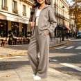 thumbnail image 3 of Bloomae Girls Hoodie Sweatsuit 2 Piece Full Zip Up Long Sleeve Hooded Sweatshirts and Elastic High Waist Wide Leg Jogger Sweatpants Trendy Cozy Athletic Tracksuit Sets, 3 of 8