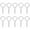 Silver, variant on SHISUYAN 10pcs Heavy Duty Metal Eye Screws Hooks Screw in
