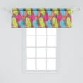 thumbnail image 2 of Ambesonne Modern Window Valance, Abstract Colors Triangle, 54" X 18", Multicolor, 2 of 3
