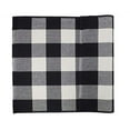 thumbnail image 7 of Fennco Styles Rustic Collection Buffalo Check with Rolled Hem Edge 13 x 19 Inch Placemats, Set of 4 - Black Place Mats for Banquets, Christmas, Holiday, Special Events and Home DÃ©cor, 7 of 7