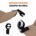 thumbnail image 2 of Soporte para cámara de acción con ángulos frontales ajustables y diseño a presión, recorte para disipación de calor, soporte para ala de sombrero para Insta360 Go Ultra, 2 of 8
