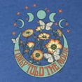 thumbnail image 6 of Wild Bobby I Only Told The Moon, Moon Phases Daisies and Butterflies Vintage Women Tri-Blend Racerback Tank Top, Vintage Royal, Medium, 6 of 6