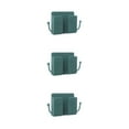thumbnail image 4 of relayinert Wall Mounted Phone Charging Holder Remote Control Organizer Plastic Multifunctional Earphone Office Storage Box Green 3Set, 4 of 6