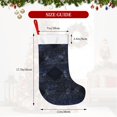 thumbnail image 2 of Flannel Christmas Stocking 17.7×11×7in Soft And Light Touch Good Socks Splicing Design Can Be Used For Hanging Argyle Plaid Darkslateblue_4, 2 of 8