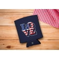 thumbnail image 2 of July 4th Party Favor Love America Pop Art Navy 6-Pack Can Drink Sleeves, 2 of 8