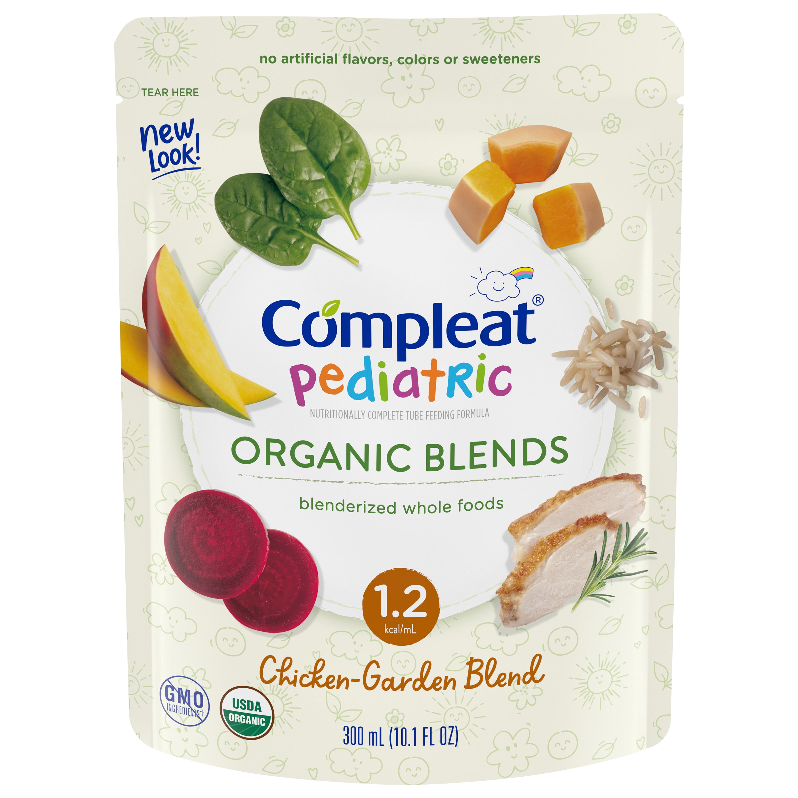 Compleat? Pediatric Organic Blends, Chicken-Garden Blend, 1/Each (1092421_EA)