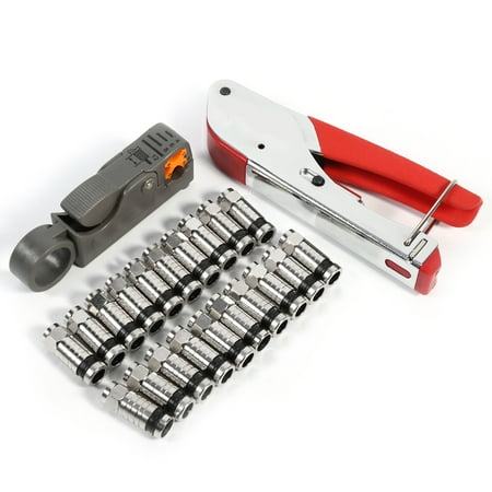 - Anauto Adjustable Compression Tool for RG59 RG6 BNC RCA Connector Coax Crimper F Type, Compression Tool