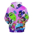 thumbnail image 4 of Teen Titans Go Hoodie 3D Print Pullover Hooded Long Sleeve Sweatshirts Tops Blouse with Pocket for Mens Womens, 4 of 7