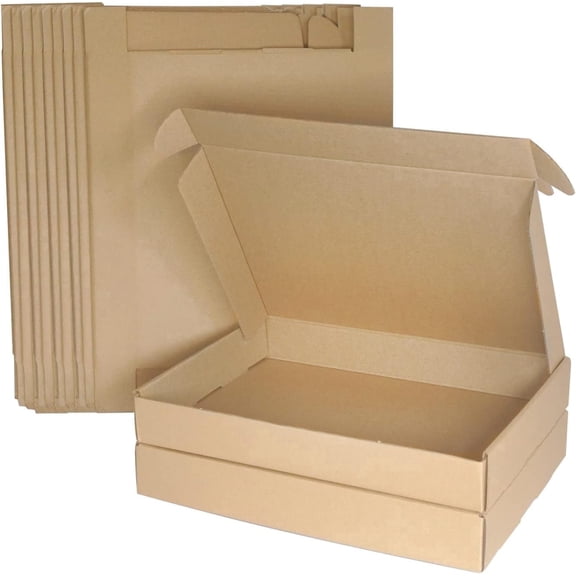 A4 Corrugated Cardboard Shipping Boxes, 12.5"x8.7"x1.8" Small Parcel Boxes, Packaging Mailing Boxes for Business, Posting, Small Packet Shipping, Storing and Gift(Pack of 30)