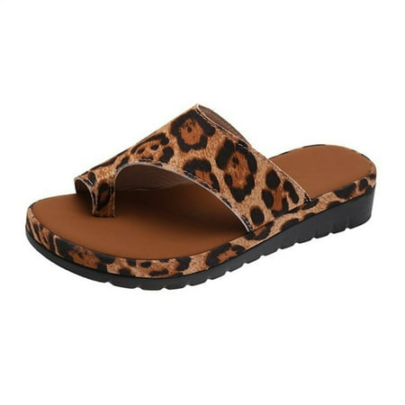 

Women s Sandals Wear Slippers Outside Thong Wedge Sandal Fashion Net Red Toe Sandals For Women s New Summer 35 Leopard Print
