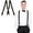 Coffee, variant on Mens Braces Trousers Braces, X Shape Trousers Braces for Men Heavy Duty Suspenders with Metal Clips Elastic Adjustable Mens Braces for Father's Day, Halloween