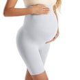thumbnail image 3 of ShomPort Maternity Biker Shorts Seamless Shapewear Over The Belly Workout Yoga Shorts Pregnancy Belly Support Leggings, 3 of 5