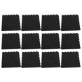 thumbnail image 1 of Panneau en Mousse Insonorisant, 12 Pcs Mousse Absorbante Insonorisée Performance Fiable, 1 of 8