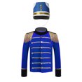 thumbnail image 3 of Disfraz de trompeta y tambor para niños, uniforme de la Guardia de Honor Real, chaqueta de maestro de ceremonias de circo con borlas para niñas y niños, disfraces de Cascanueces para Halloween, 3 of 5