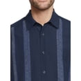thumbnail image 3 of Cafe Luna Men's Short Sleeve Panel Woven Shirt, 3 of 6