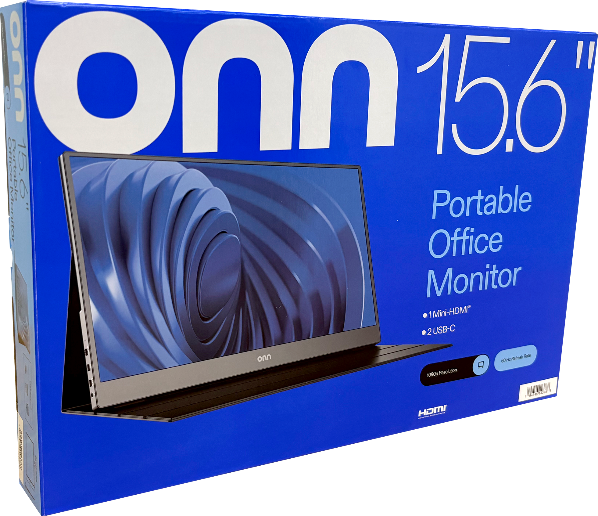 onn 15.6" FHD Portable Office Monitor, Black photo 4