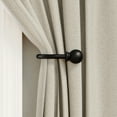 thumbnail image 2 of Mainstays Black Ball Curtain Rod Holdbacks (2 Count), 2 of 8
