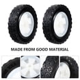 thumbnail image 2 of BEADCEST Solid Rubber Lawn Mower Wheels for Gardening 6 Inch Black Color Ensures Use, 2 of 5