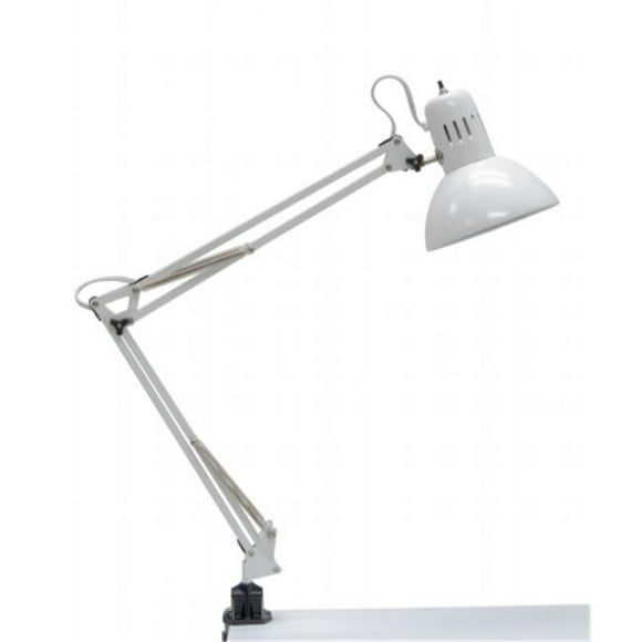 Studio Designs 12024 Lampe à Bras Oscillant - Blanc avec Ampoule CFL 13W Incluse