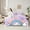 Purple, variant on Erosebridal Chic Unicorn Bedding Sets Twin Size,Cartoon Rainbow Comforter Sets with Sheets,Multicolor Stars Bed in a Bag Twin Size For Girls,Breathable Room Decoration Reversible,7-Piece