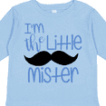 thumbnail image 4 of Inktastic I'm the Little Mister with Mustache Boys Long Sleeve Toddler T-Shirt, 4 of 5