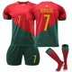 thumbnail image 2 of 22 / 23 conjunto de ropa de entrenamiento de fútbol infantil de la camiseta local Portuguesa 18, 2 of 3