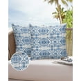 thumbnail image 6 of Pack of 2 Outdoor Pillow Covers, National Style Texture Pattern Waterproof Square Throw Pillowcase Cushion Decorative Pillow Covers for Couch Patio Tent, 18x18 in, 6 of 6